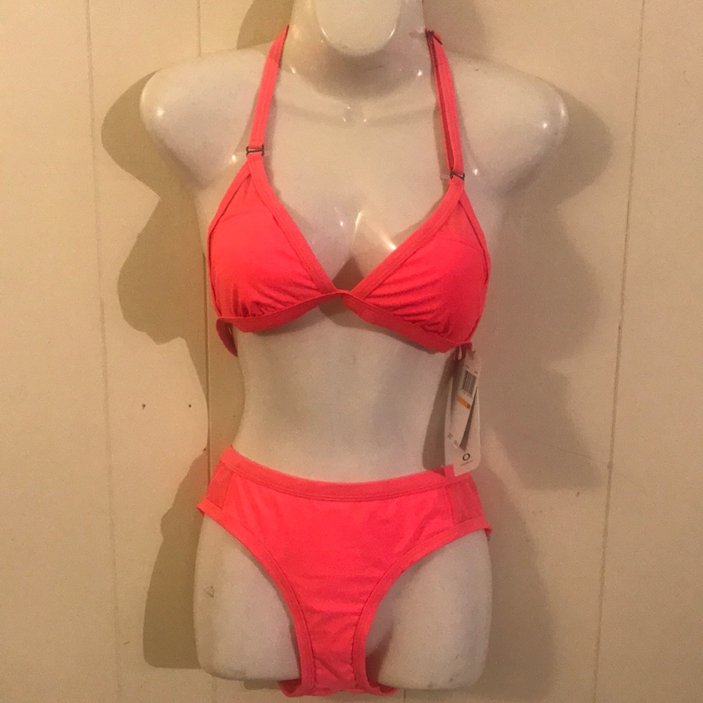 Oakley bikini swimsuit 2 piece sunset color Small